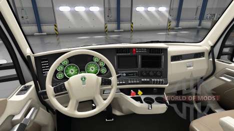 Innen Grünes Zifferblatt für Kenworth T680 für American Truck Simulator