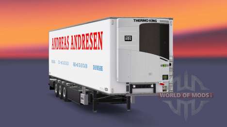 Semi-trailer-Kühlschrank Chereau Andreas Andrese für Euro Truck Simulator 2