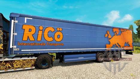 Haut Rico auf Anhänger für Euro Truck Simulator 2