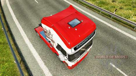 Sarantos de transport de la peau pour Scania cam pour Euro Truck Simulator 2