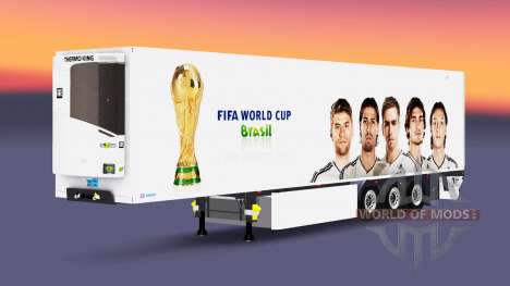 Semi-remorque frigorifique EN Coupe du Monde pour Euro Truck Simulator 2