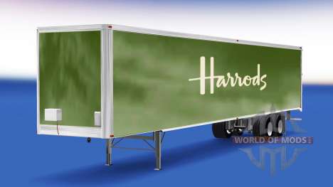 La peau Harrods sur la remorque pour American Truck Simulator