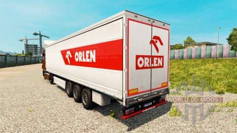 La peau PKN ORLEN pour les remorques pour Euro Truck Simulator 2