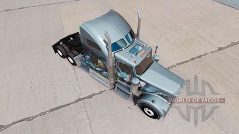 La peau Viking pour camion Kenworth W900 pour American Truck Simulator