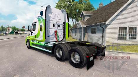 La peau Hybride tracteur Freightliner Cascadia pour American Truck Simulator