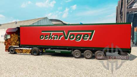 Haut Oskar Vogel auf dem Auflieger-Kühlschrank für Euro Truck Simulator 2