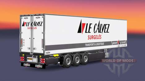 Semi-remorque frigo Chereau Le Calvez pour Euro Truck Simulator 2