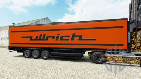 La peau Ullrich sur la semi-remorque-le réfrigér pour Euro Truck Simulator 2