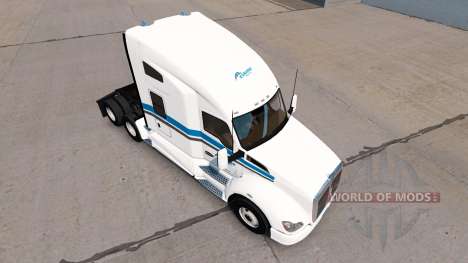 La peau Eskimo Express tracteur Kenworth pour American Truck Simulator