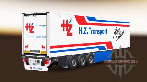 Semitrailer reefer EN et H. Z. Transport pour Euro Truck Simulator 2