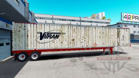 Semitrailer container Vitran pour American Truck Simulator