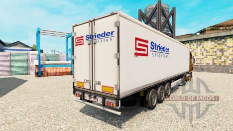 Haut Strieder auf der Auflieger-Kühlschrank für Euro Truck Simulator 2
