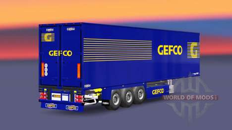 Semi-trailer-Kühlschrank Chereau Gefco für Euro Truck Simulator 2