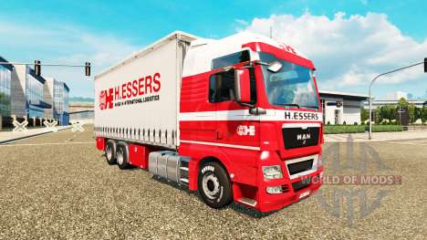 H. Essers de la peau pour MAN TGX tracteur routi pour Euro Truck Simulator 2