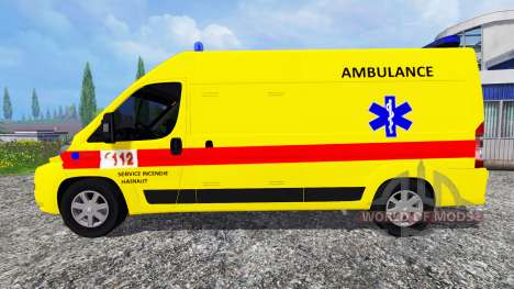 Peugeot Boxer [ambulance] pour Farming Simulator 2015