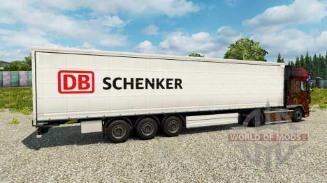 DB Schenker skin for trailers für Euro Truck Simulator 2