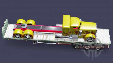 Die Auflieger-Plattform cargo truck Peterbilt für Euro Truck Simulator 2