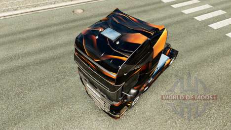 Orange mat de peau pour Scania camion pour Euro Truck Simulator 2