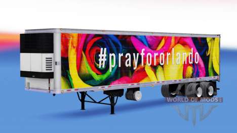 Haut PrayForOrlando auf den trailer für American Truck Simulator