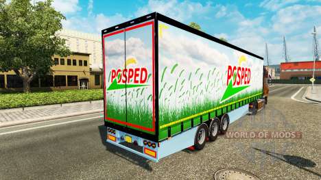 Rideau semi-remorque Krone Posped pour Euro Truck Simulator 2