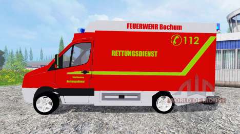 Volkswagen Crafter Feuerwehr Bochum für Farming Simulator 2015