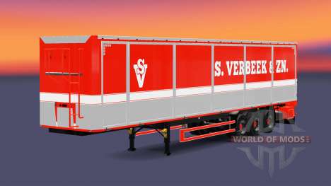 Bodex benne semi-remorque S. Verbeek & ZN. pour Euro Truck Simulator 2
