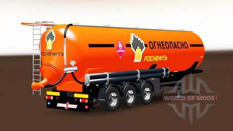 Kraftstoff-tank-Sattelauflieger mit Rosneft für Euro Truck Simulator 2