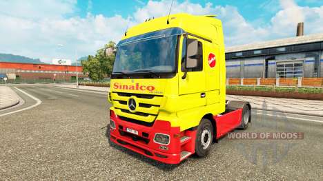 Sinalco Haut für Mercedes Benz LKW für Euro Truck Simulator 2