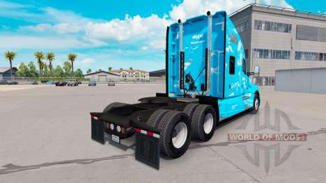 La peau Skype sur un tracteur Kenworth pour American Truck Simulator