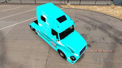 Feu bleu de la peau pour Volvo VNL 670 camion pour American Truck Simulator
