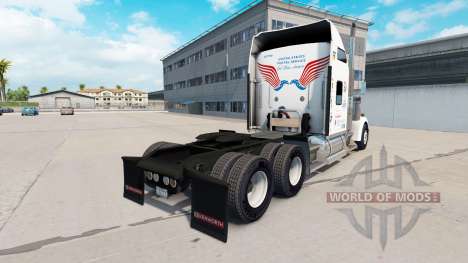 Скин United States Postal на Kenworth W900 für American Truck Simulator