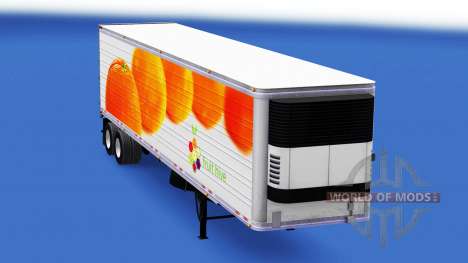 La peau des Oranges sur la remorque pour American Truck Simulator