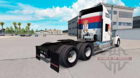 Serbien Haut für den Kenworth W900 Zugmaschine für American Truck Simulator