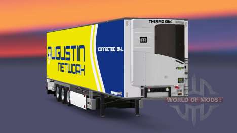 Semi-remorque frigo Chereau Augustin Réseau pour Euro Truck Simulator 2