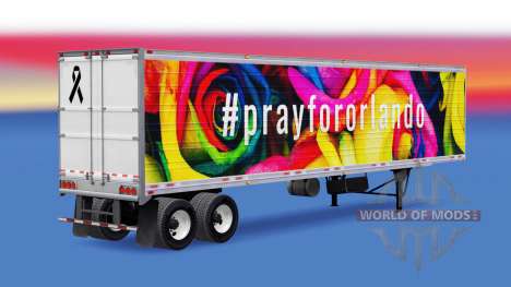 Haut PrayForOrlando auf den trailer für American Truck Simulator