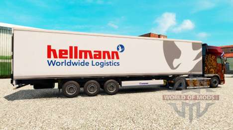 La peau Hellman sur la semi-remorque-le réfrigér pour Euro Truck Simulator 2