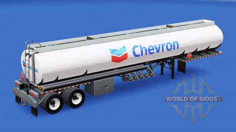 La peau de Chevron dans le réservoir de carburan pour American Truck Simulator
