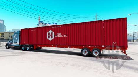Auflieger container-Hub Group Inc für American Truck Simulator