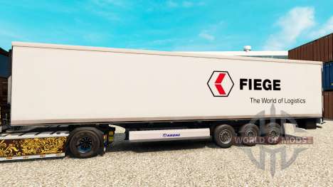 La peau Fiege Logistik pour les semi-frigorifiqu pour Euro Truck Simulator 2