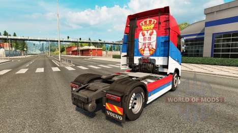La serbie peau pour Volvo camion pour Euro Truck Simulator 2