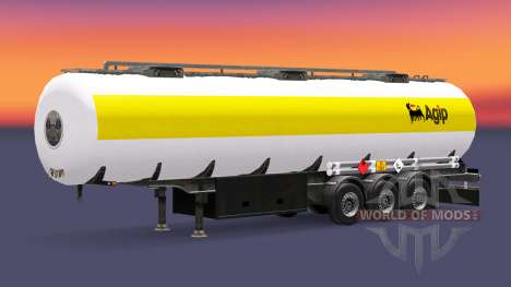 La peau Agip carburant semi-remorque pour Euro Truck Simulator 2