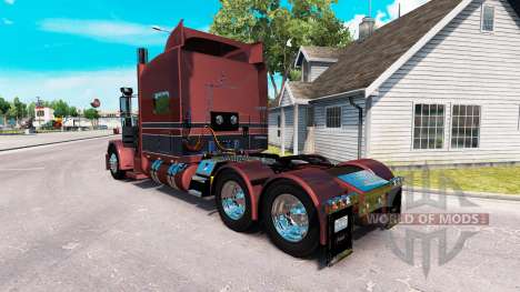 Metallic skin für den truck-Peterbilt 389 für American Truck Simulator