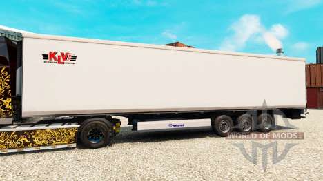 La peau KLV pour les semi-frigorifique pour Euro Truck Simulator 2