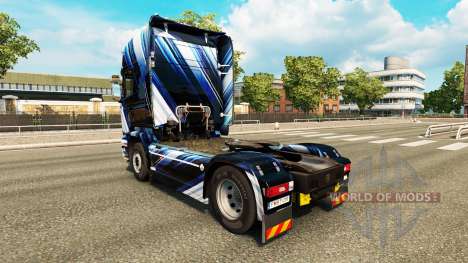 Les Rayures bleues de la peau pour Scania camion pour Euro Truck Simulator 2