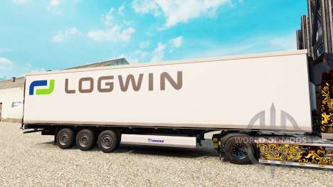 Haut Logwin die Logistik für semi-refrigerated für Euro Truck Simulator 2