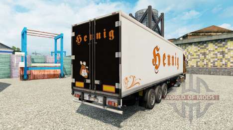 Haut Bennig für semi-refrigerated für Euro Truck Simulator 2