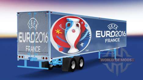 La peau de l'Euro 2016 remorque pour American Truck Simulator