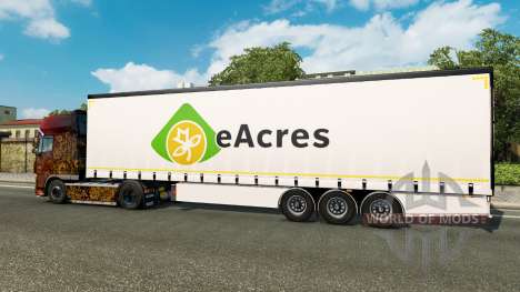 Rideau semi-remorque Krone EuroAcres pour Euro Truck Simulator 2