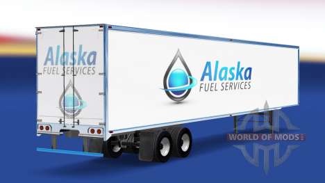 Haut Alaska Fuel Services auf dem Anhänger für American Truck Simulator