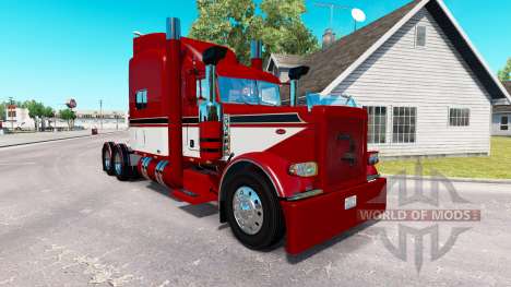 Baron rouge de la peau pour le camion Peterbilt  pour American Truck Simulator